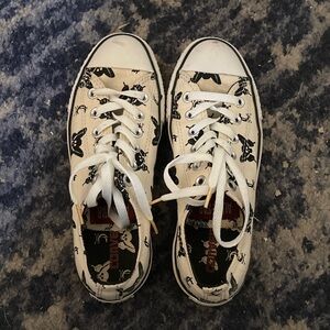 Women's Cream and Black Sneakers